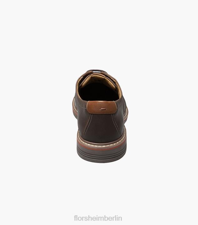 D28082 braunes Ch Schuhwerk Männer Florsheim Norwalk Plain Toe Oxford