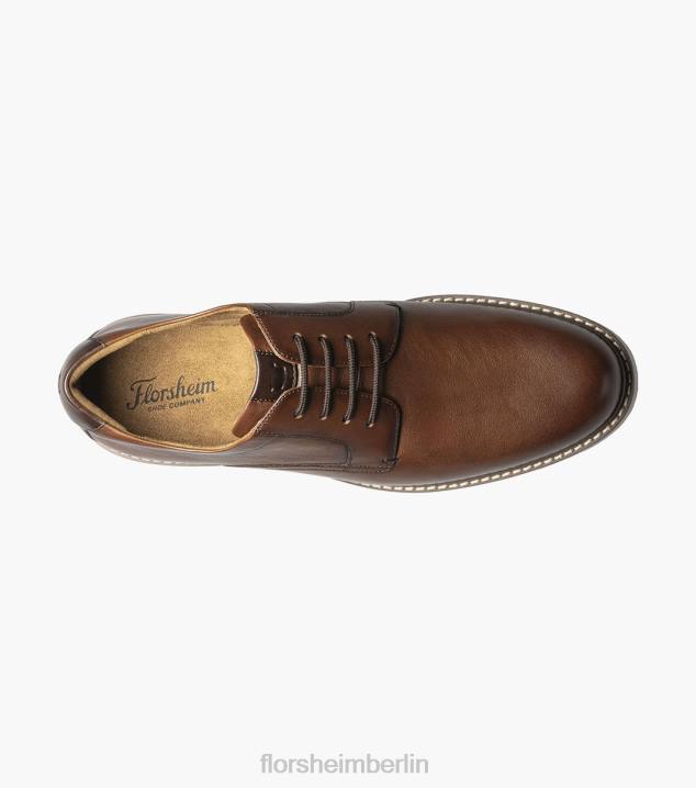 D28083 Cognac fiel Schuhwerk Männer Florsheim Norwalk Plain Toe Oxford