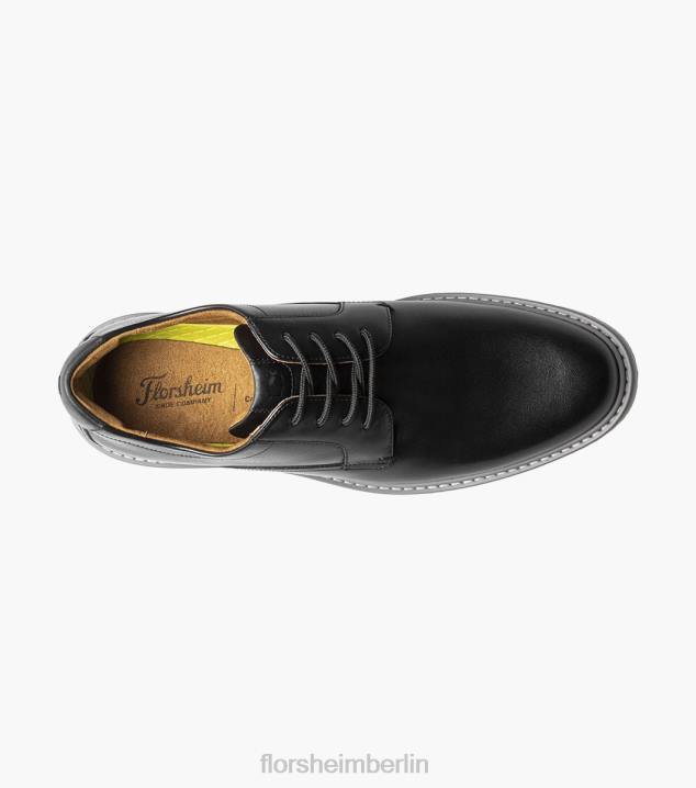 D28084 Schwarz Schuhwerk Männer Florsheim Norwalk Plain Toe Oxford