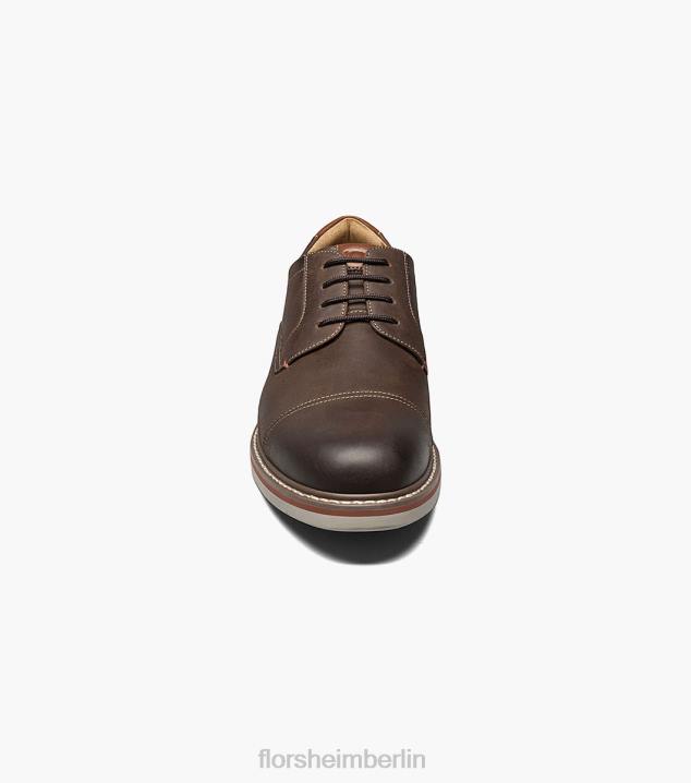 D28086 braunes Ch Schuhwerk Männer Florsheim Norwalk Cap Toe Oxford