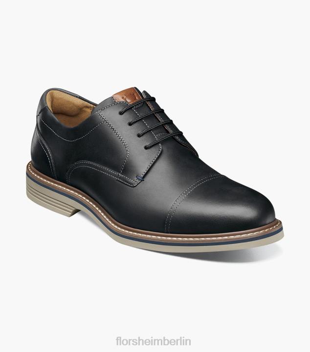 D28087 schwarzes Ch Schuhwerk Männer Florsheim Norwalk Cap Toe Oxford