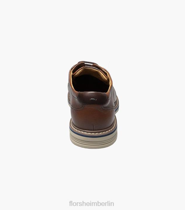 D28088 Cognac fiel Schuhwerk Männer Florsheim Norwalk Cap Toe Oxford