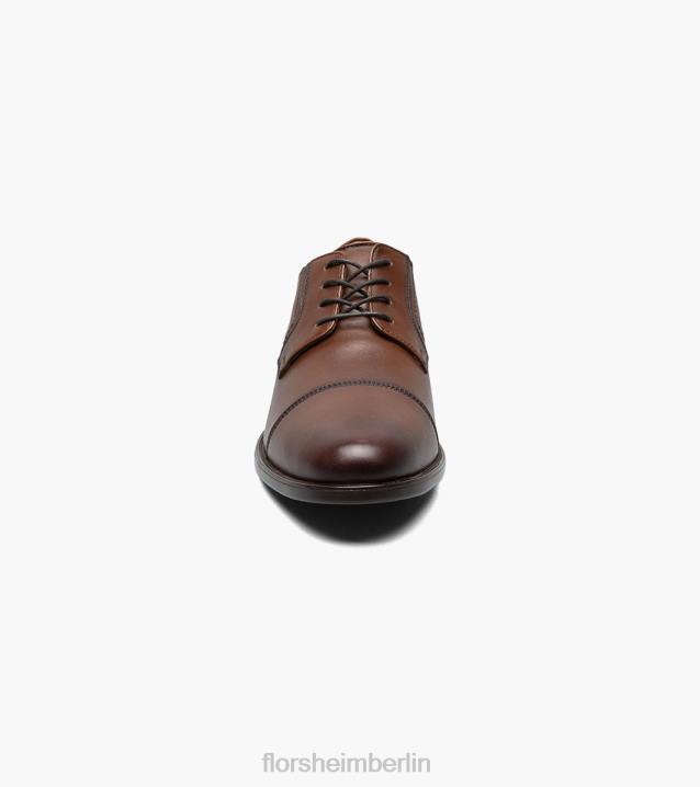 D28091 Cognac Schuhwerk Männer Florsheim Midtown Cap Toe Oxford
