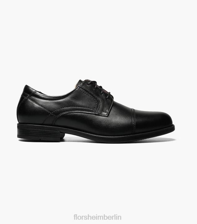 D28092 Schwarz Schuhwerk Männer Florsheim Midtown Cap Toe Oxford