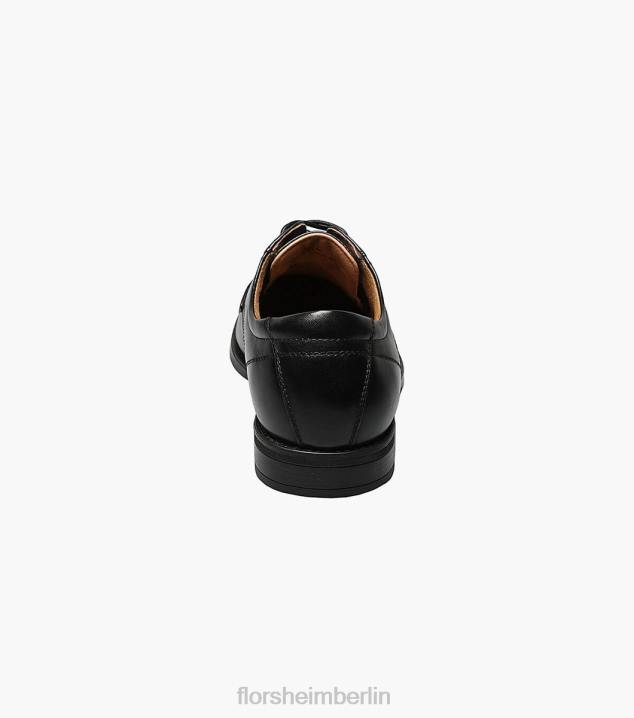 D28092 Schwarz Schuhwerk Männer Florsheim Midtown Cap Toe Oxford