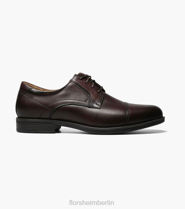D28093 braun Schuhwerk Männer Florsheim Midtown Cap Toe Oxford