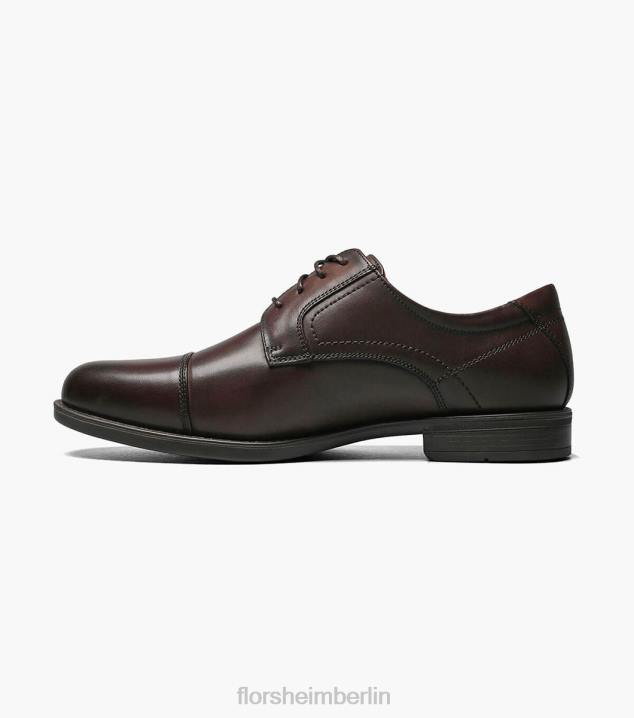 D28093 braun Schuhwerk Männer Florsheim Midtown Cap Toe Oxford