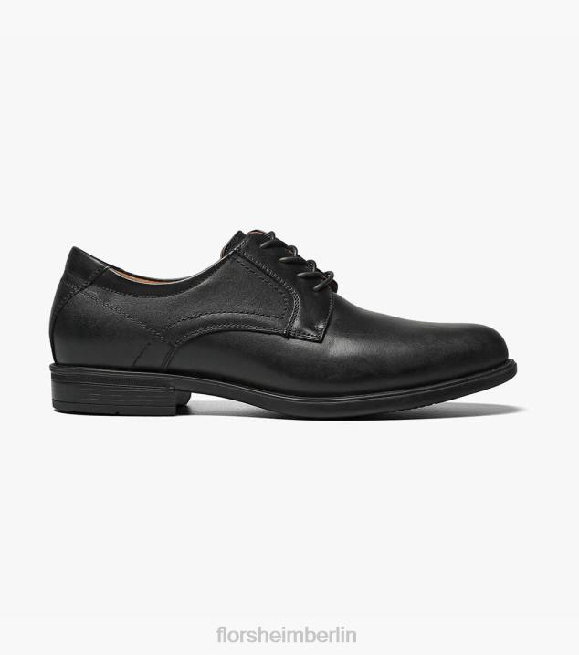 D28094 Schwarz Schuhwerk Männer Florsheim Midtown Plain Toe Oxford