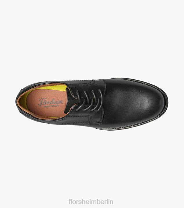 D28094 Schwarz Schuhwerk Männer Florsheim Midtown Plain Toe Oxford