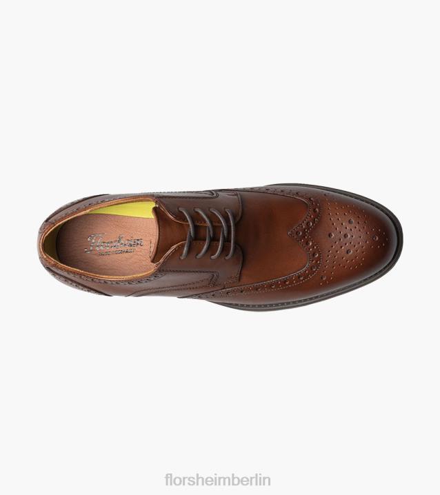 D28096 Cognac Schuhwerk Männer Florsheim Midtown Wingtip Oxford