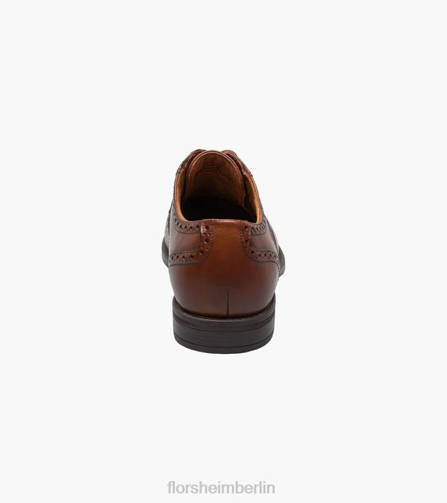 D28096 Cognac Schuhwerk Männer Florsheim Midtown Wingtip Oxford