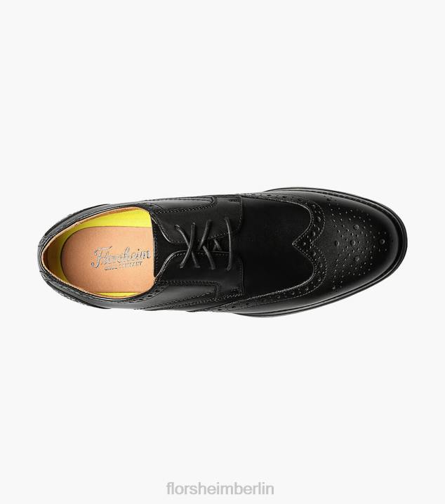 D28097 Schwarz Schuhwerk Männer Florsheim Midtown Wingtip Oxford