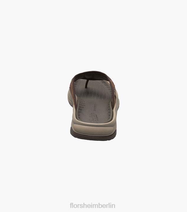 D280369 braunes Ch Schuhwerk Männer Florsheim Tread Lite 2 Zehenstegsandale