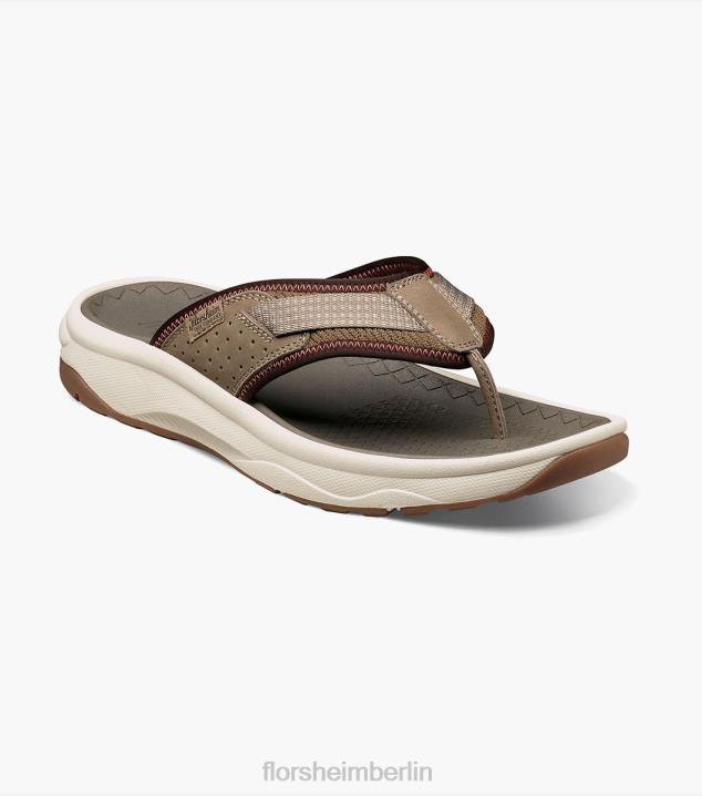 D280371 Taupe Schuhwerk Männer Florsheim Tread Lite 2 Zehenstegsandale