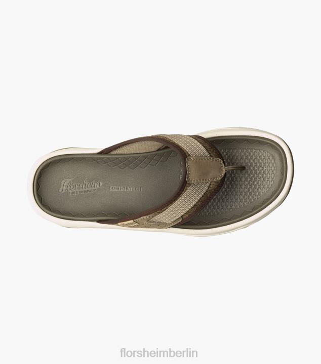 D280371 Taupe Schuhwerk Männer Florsheim Tread Lite 2 Zehenstegsandale