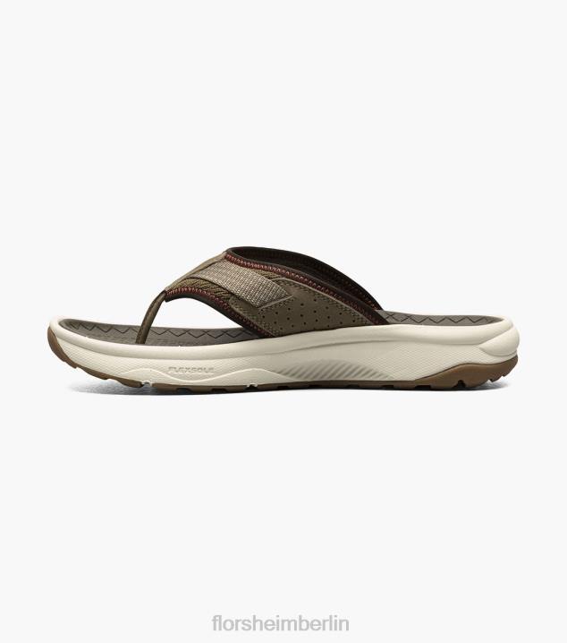 D280371 Taupe Schuhwerk Männer Florsheim Tread Lite 2 Zehenstegsandale