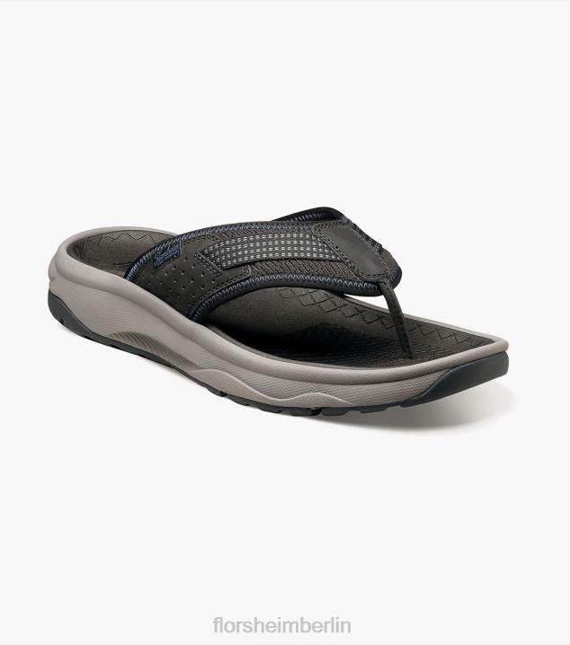 D280372 Schwarz Schuhwerk Männer Florsheim Tread Lite 2 Zehenstegsandale