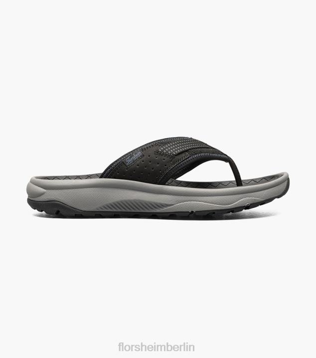 D280372 Schwarz Schuhwerk Männer Florsheim Tread Lite 2 Zehenstegsandale