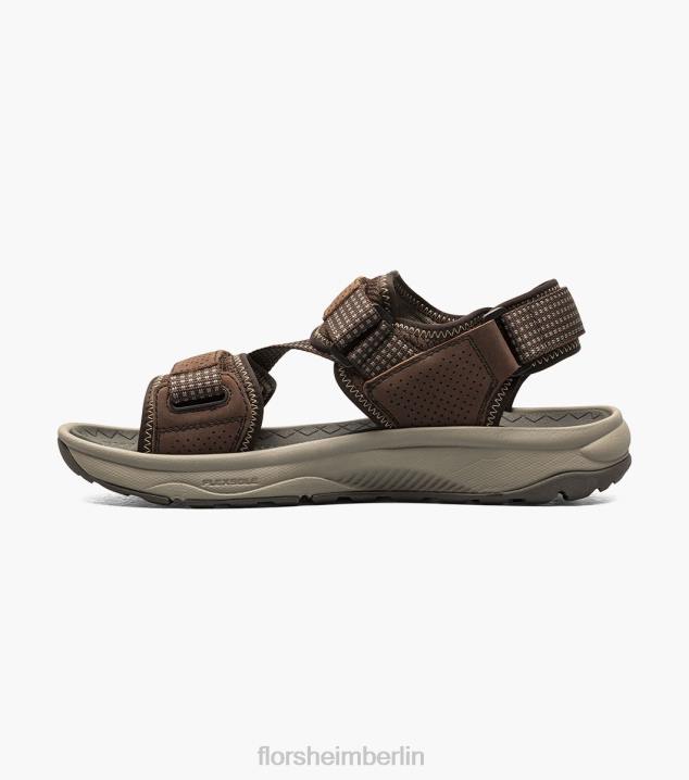 D280374 braunes Ch Schuhwerk Männer Florsheim Tread Lite 2 River Sandale
