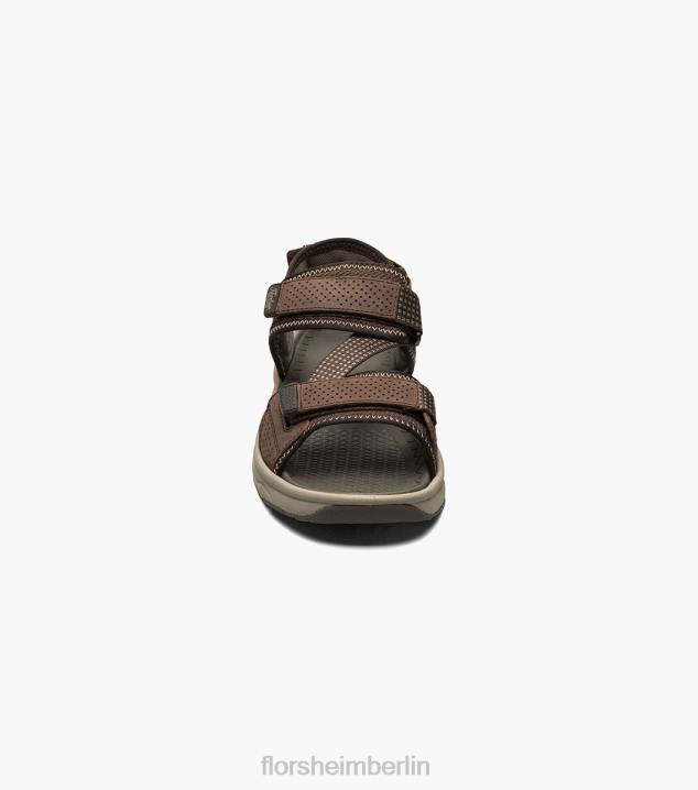 D280374 braunes Ch Schuhwerk Männer Florsheim Tread Lite 2 River Sandale