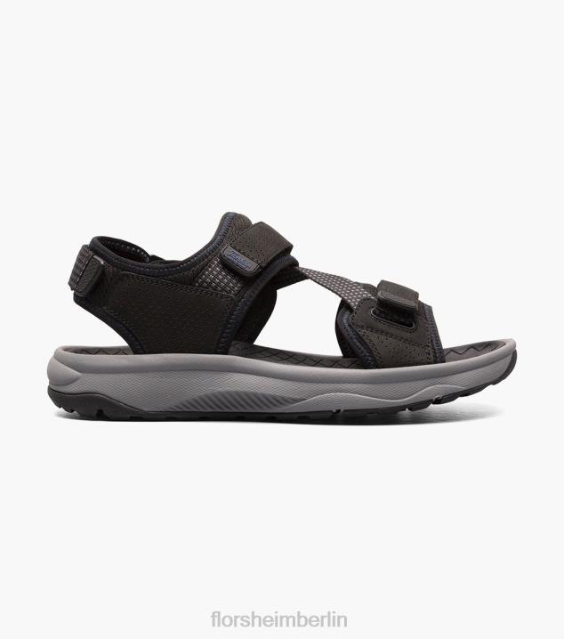 D280375 Schwarz Schuhwerk Männer Florsheim Tread Lite 2 River Sandale