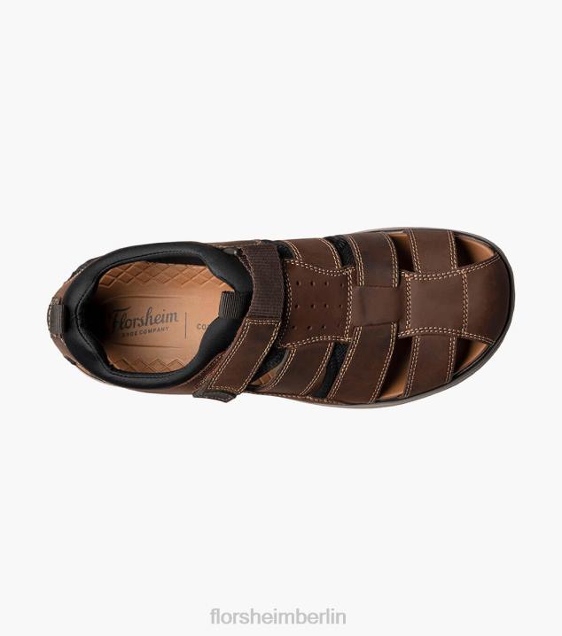 D280376 braunes Ch Schuhwerk Männer Florsheim Venture-Fischer-Sandale