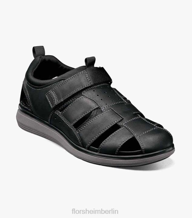 D280377 schwarzes Ch Schuhwerk Männer Florsheim Venture-Fischer-Sandale