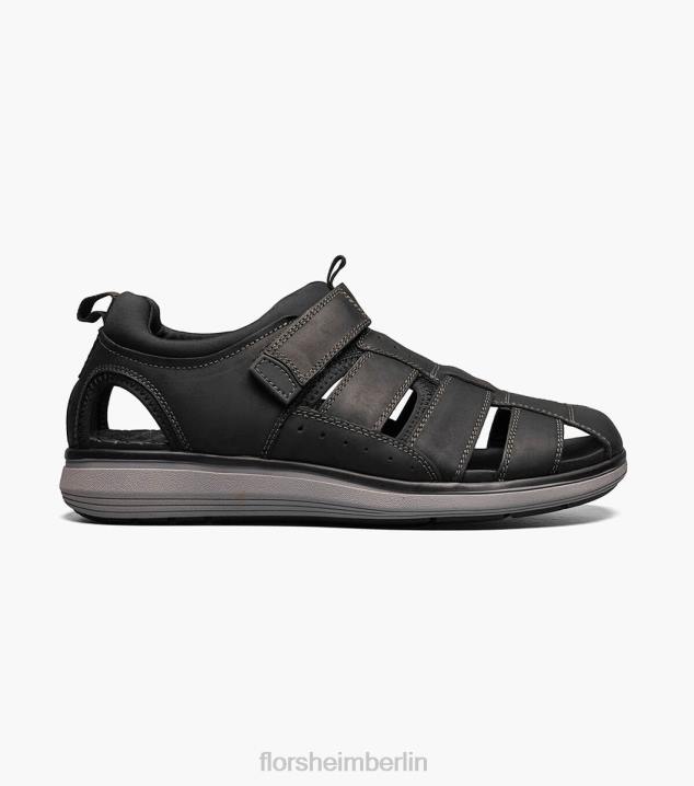 D280377 schwarzes Ch Schuhwerk Männer Florsheim Venture-Fischer-Sandale