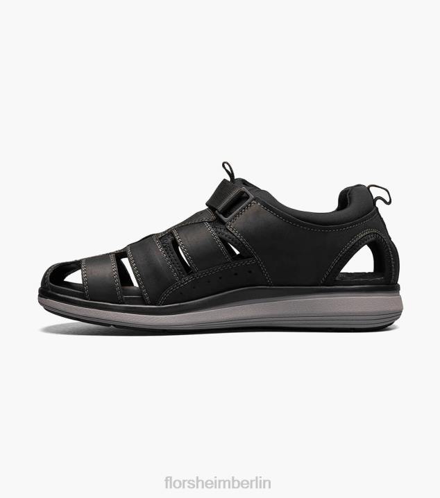D280377 schwarzes Ch Schuhwerk Männer Florsheim Venture-Fischer-Sandale