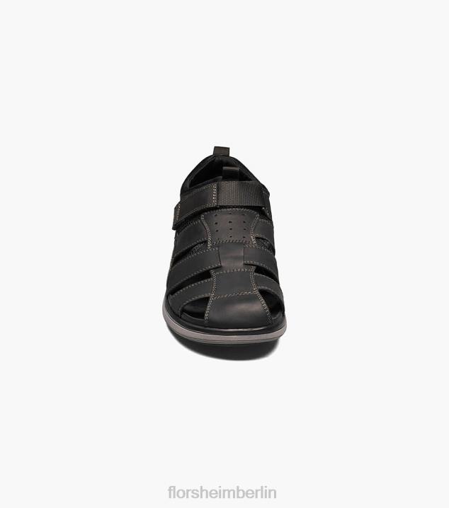 D280377 schwarzes Ch Schuhwerk Männer Florsheim Venture-Fischer-Sandale