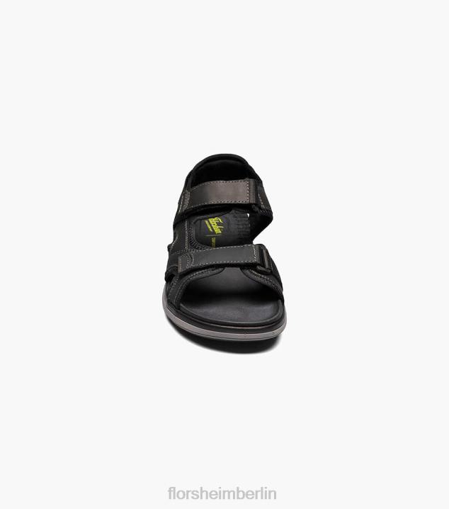 D280378 schwarzes Ch Schuhwerk Männer Florsheim Venture River Sandale