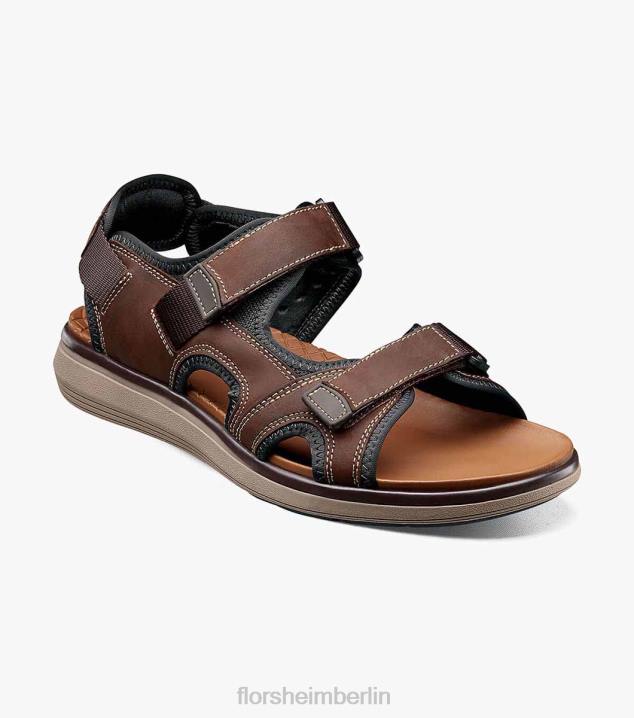 D280379 braunes Ch Schuhwerk Männer Florsheim Venture River Sandale