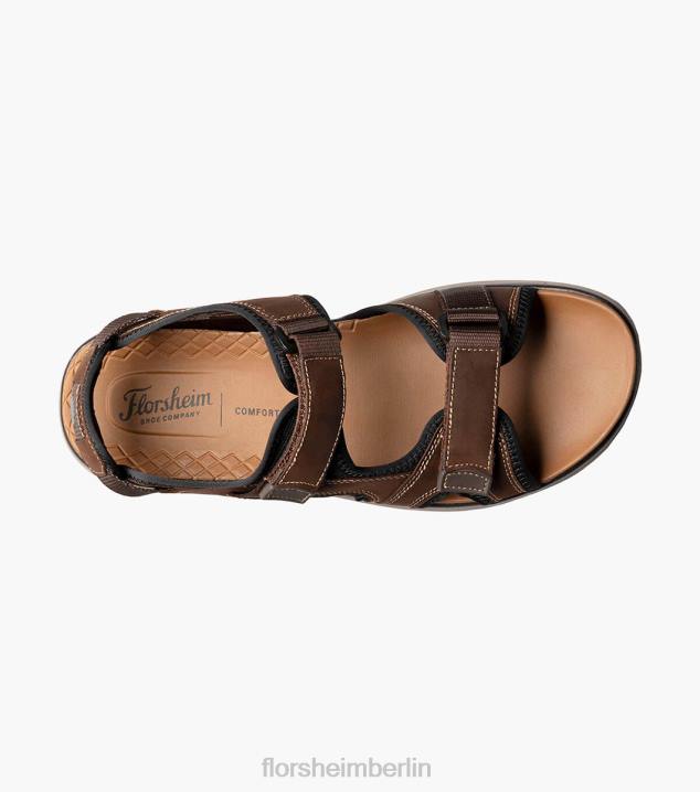 D280379 braunes Ch Schuhwerk Männer Florsheim Venture River Sandale