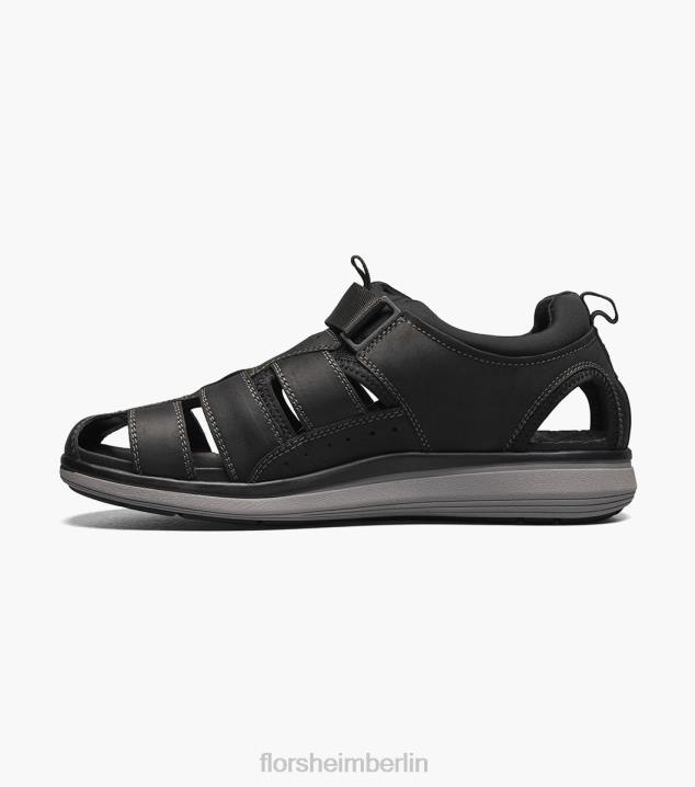 D280397 schwarzes Ch Schuhwerk Männer Florsheim Reise-Fischer-Sandale