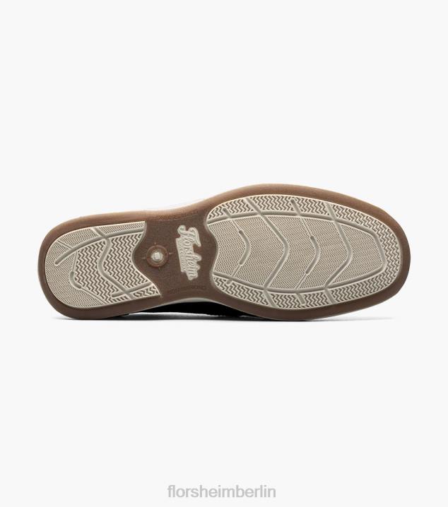 D28011 Marine Schuhwerk Männer Florsheim Moc-Toe-Slipper aus Canvas am Seeufer