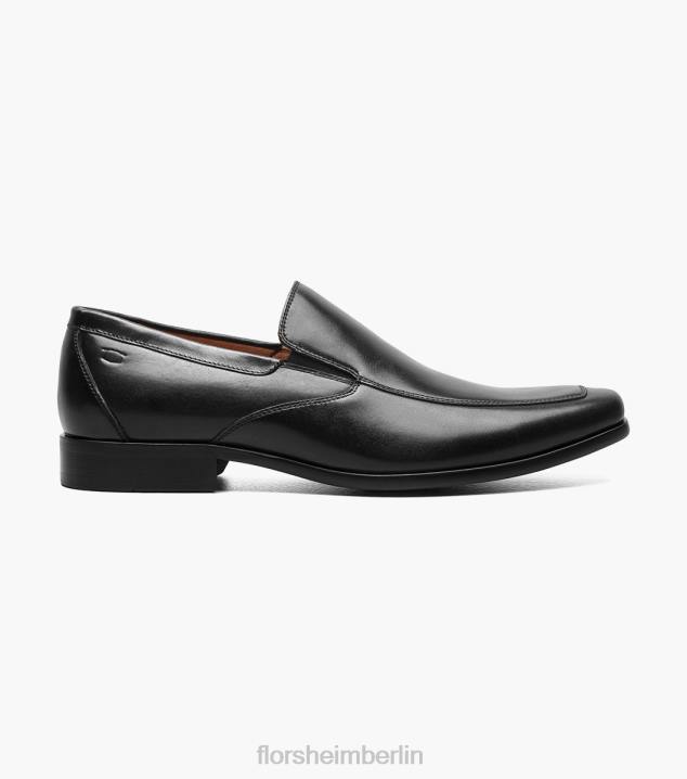 D280122 schwarz glatt Schuhwerk Männer Florsheim Postino 2 Moc Toe Venetian Slip-on