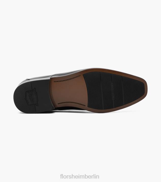 D280122 schwarz glatt Schuhwerk Männer Florsheim Postino 2 Moc Toe Venetian Slip-on