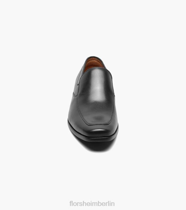 D280122 schwarz glatt Schuhwerk Männer Florsheim Postino 2 Moc Toe Venetian Slip-on