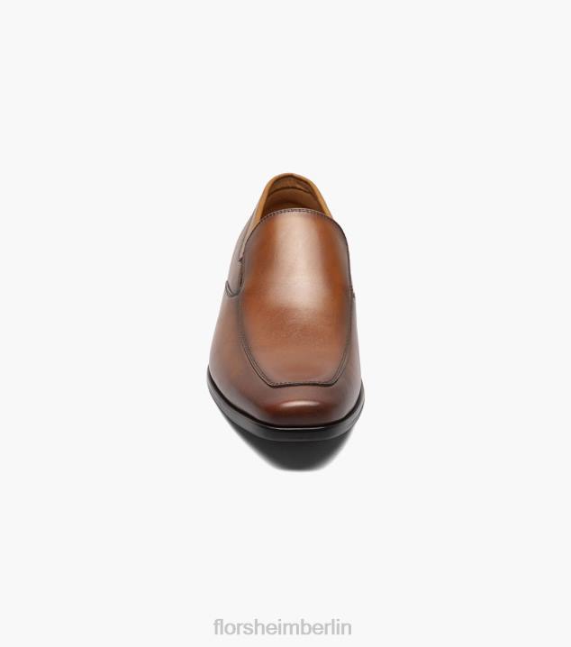 D280123 Cognac glatt Schuhwerk Männer Florsheim Postino 2 Moc Toe Venetian Slip-on