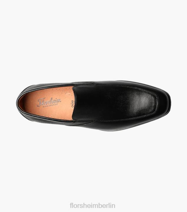 D280124 Schwarz Schuhwerk Männer Florsheim Postino 2 Moc Toe Venetian Slip-on