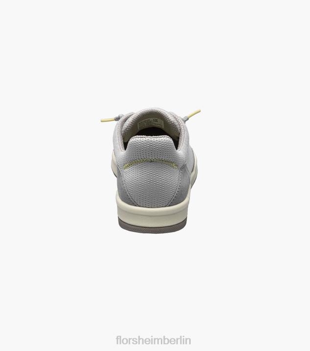 D28013 hellgrau Schuhwerk Männer Florsheim Crossover-Canvas-Slipper mit schlichter Zehenpartie