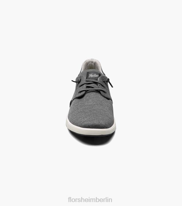 D28014 Schwarz Schuhwerk Männer Florsheim Crossover-Canvas-Slipper mit schlichter Zehenpartie