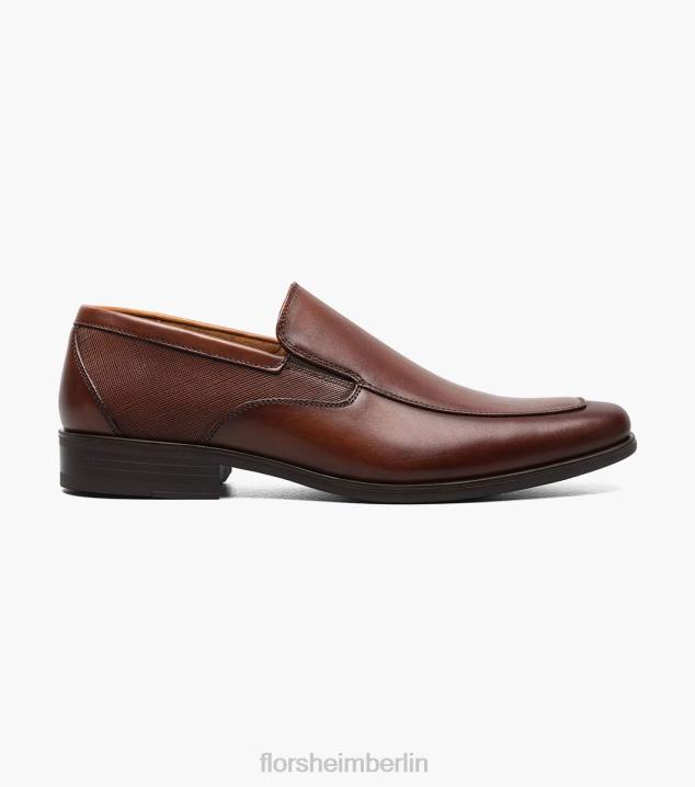 D280155 Cognac Schuhwerk Männer Florsheim Jackson Moc Toe Slip-on