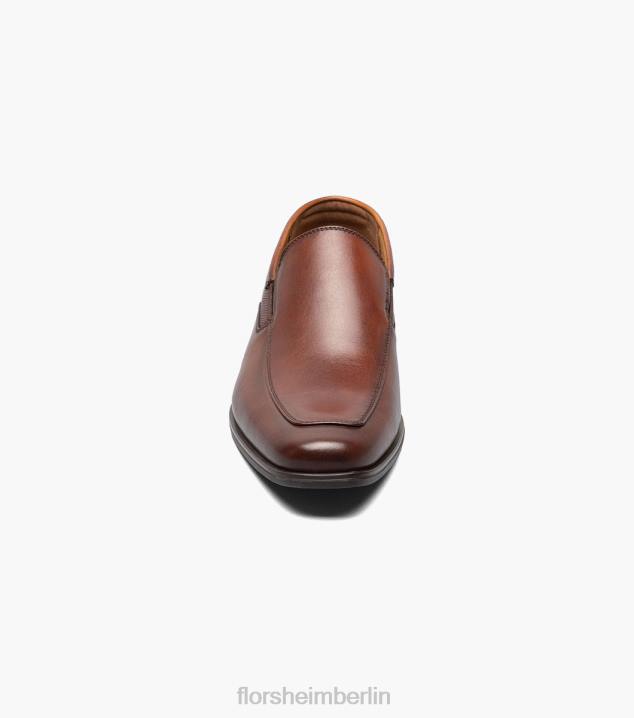 D280155 Cognac Schuhwerk Männer Florsheim Jackson Moc Toe Slip-on
