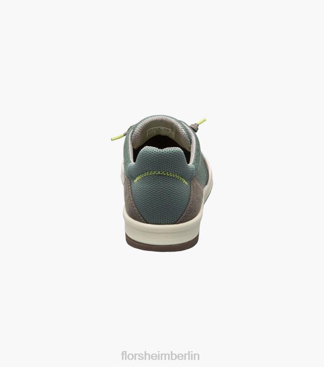 D28015 grün multi Schuhwerk Männer Florsheim Crossover-Canvas-Slipper mit schlichter Zehenpartie