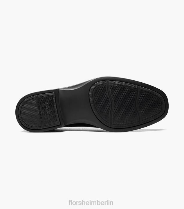 D280191 Schwarz Schuhwerk Männer Florsheim Forecast wasserdichter Slip-On mit schlichter Zehenpartie