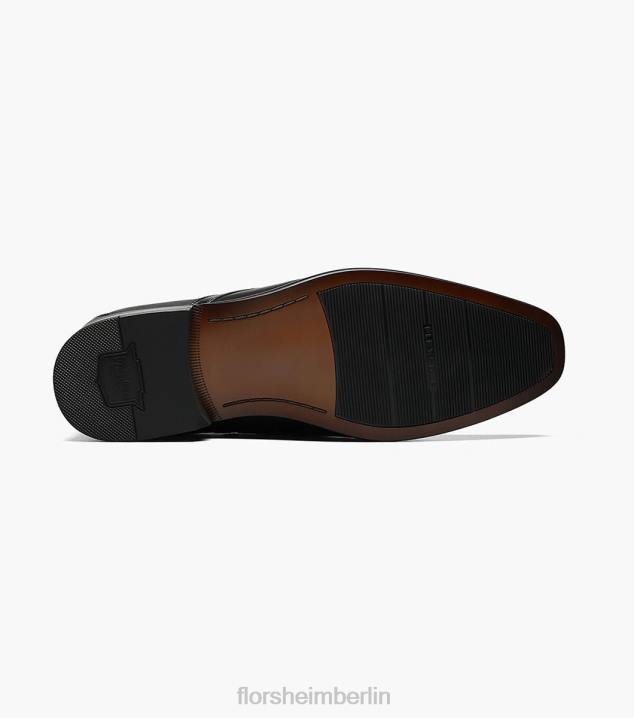 D280195 schwarz glatt Schuhwerk Männer Florsheim Postino 2 Bike Toe Slip On