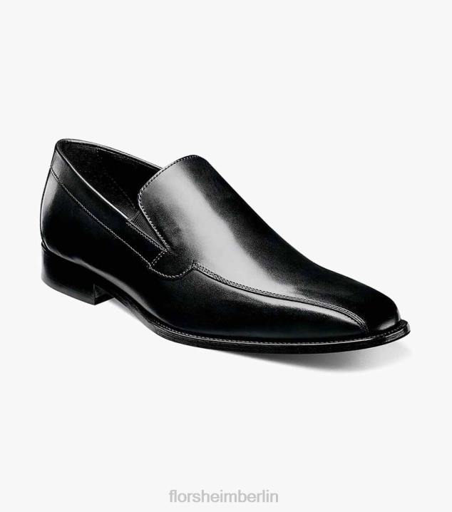 D280238 Schwarz Schuhwerk Männer Florsheim Jacobi Bike Toe Slip-on