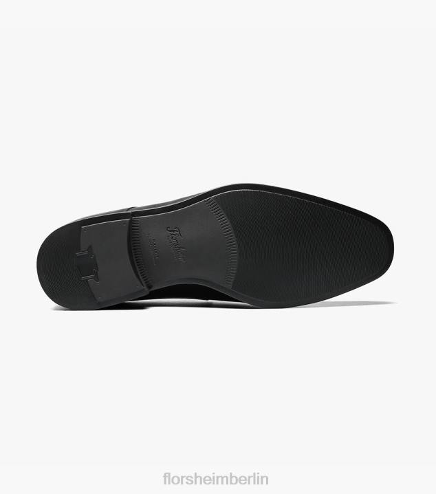 D280258 Schwarz Schuhwerk Männer Florsheim Amelio Moc-Toe-Slipper im venezianischen Stil
