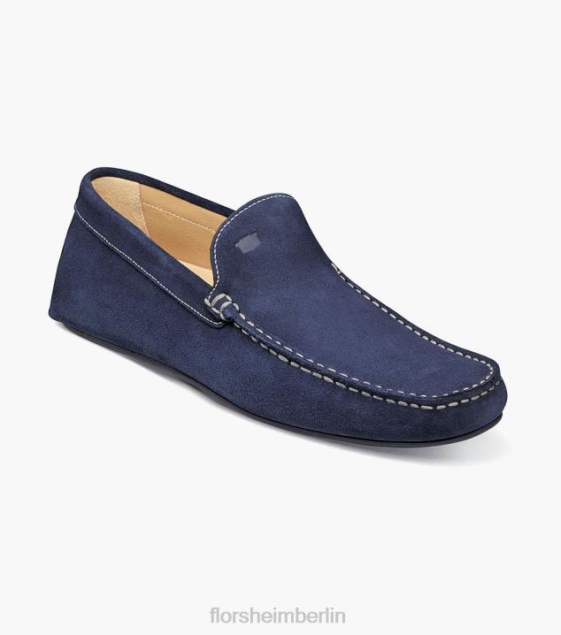 D280264 Indigo Schuhwerk Männer Florsheim Navono Moc-Toe-Slipper im venezianischen Stil